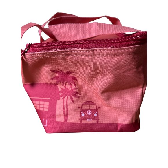 Trader Joe's‎ Mini Insulated Bag Lunch Box Melon Peach Color Zipper NWT - Picture 3 of 9